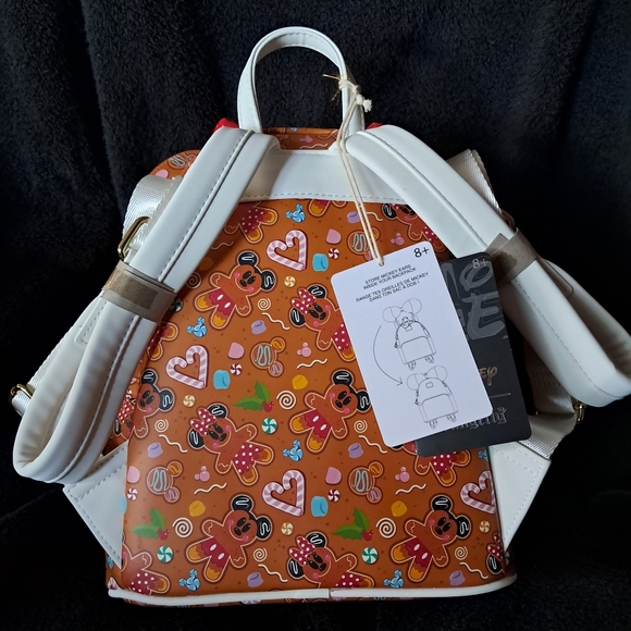 Disney Gingerbread Loungefly Mini Backpack and Ears - Picture 3 of 3